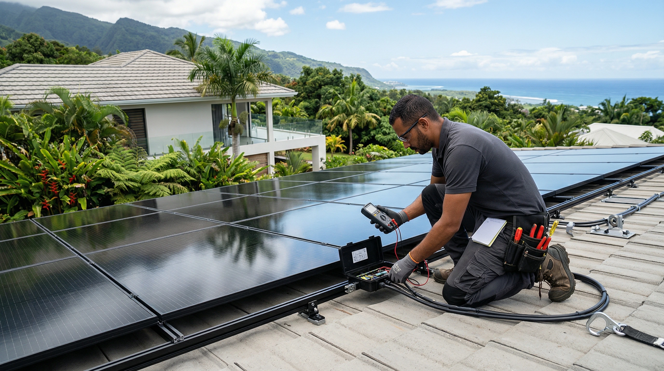 Installation photovoltaïque sur-mesure Solarmax Réunion