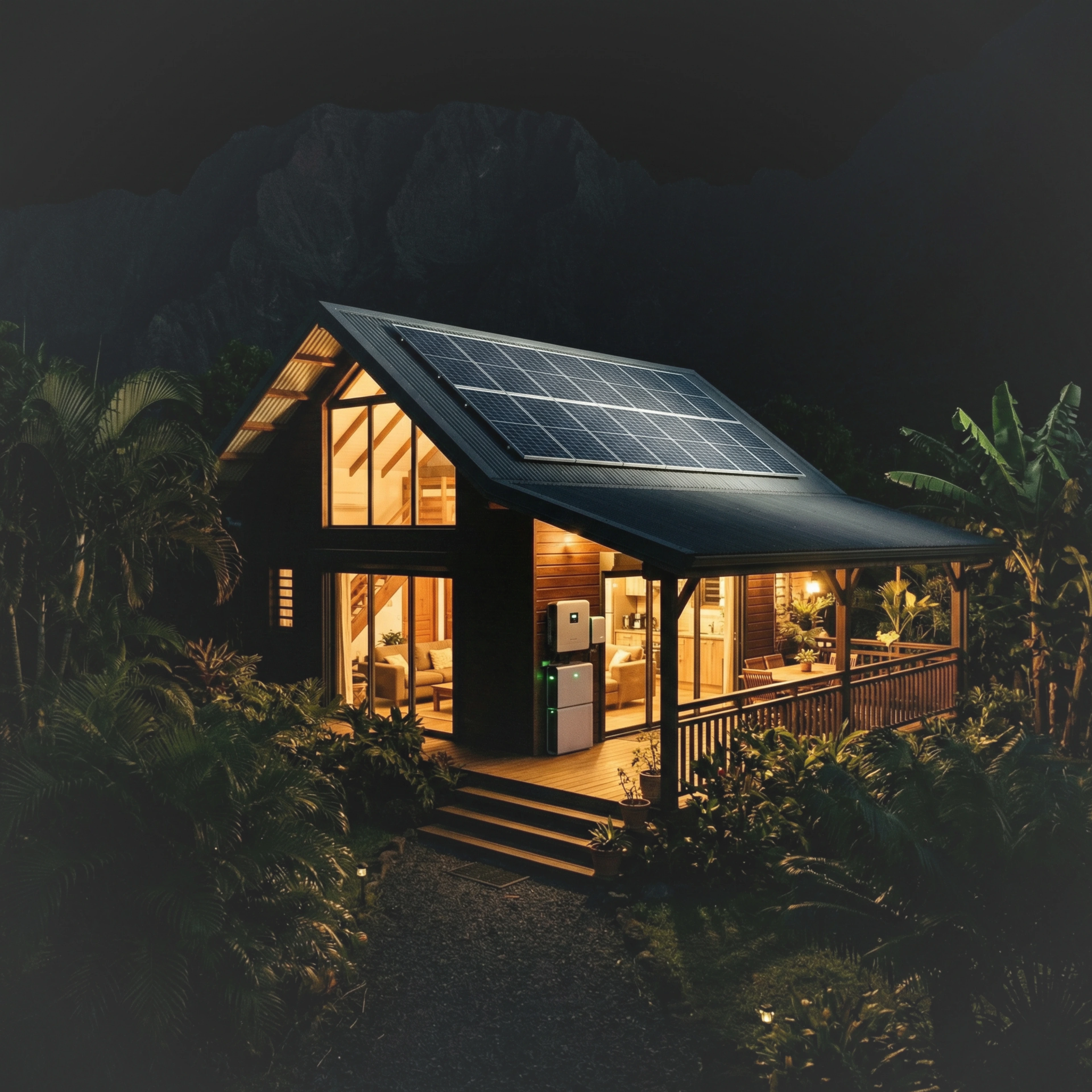 Autoconsommation solaire avec stockage batterie — La Réunion
