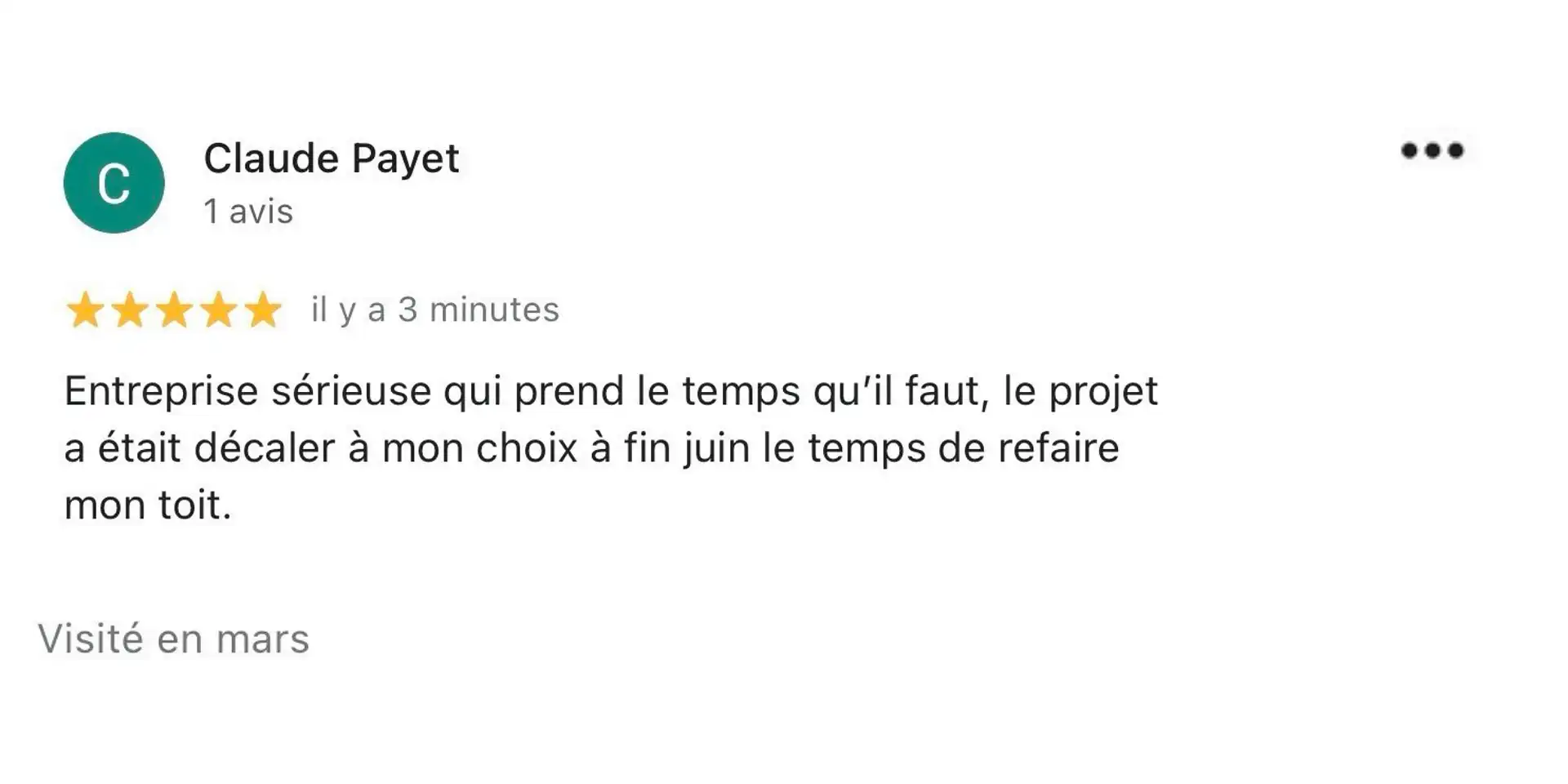 Avis Google Maps Solarmax Réunion — 5 étoiles