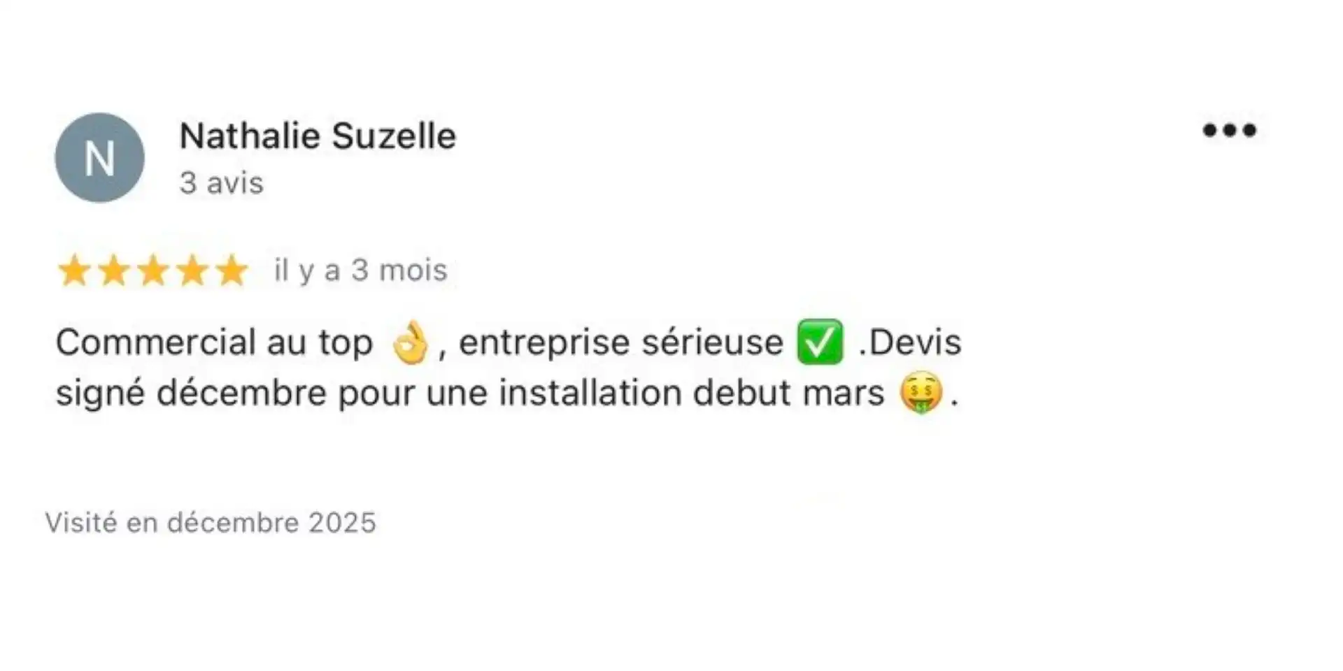 Avis Google Maps Solarmax Réunion — 5 étoiles