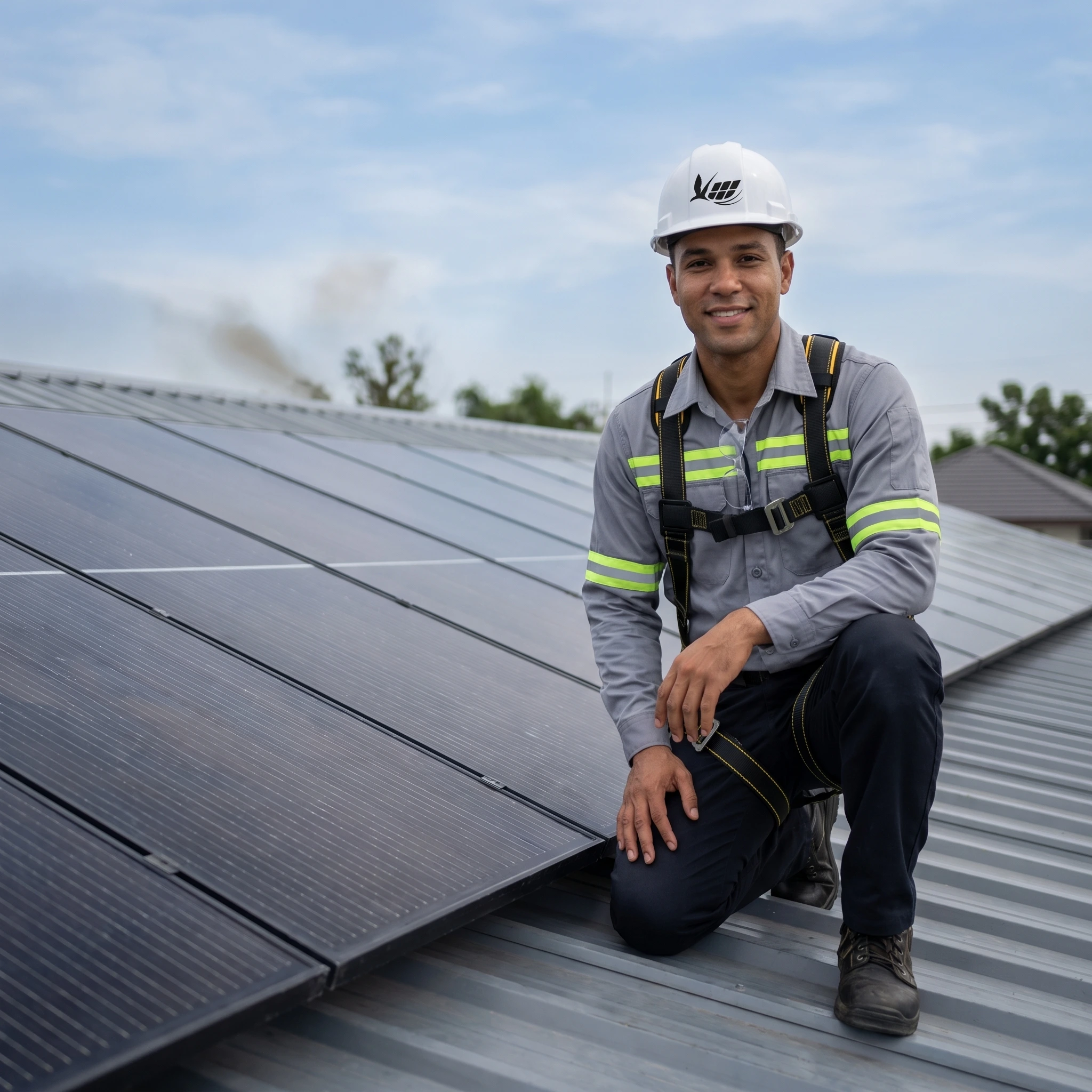Équipe locale d'installateurs photovoltaïques Solarmax à La Réunion